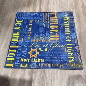 Karen Foster Happy Hanukkah Scrapbook Paper 12"x12" 24 pieces of scrapbook paper